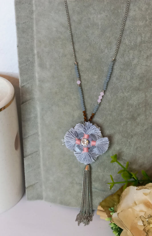 Gray necklace