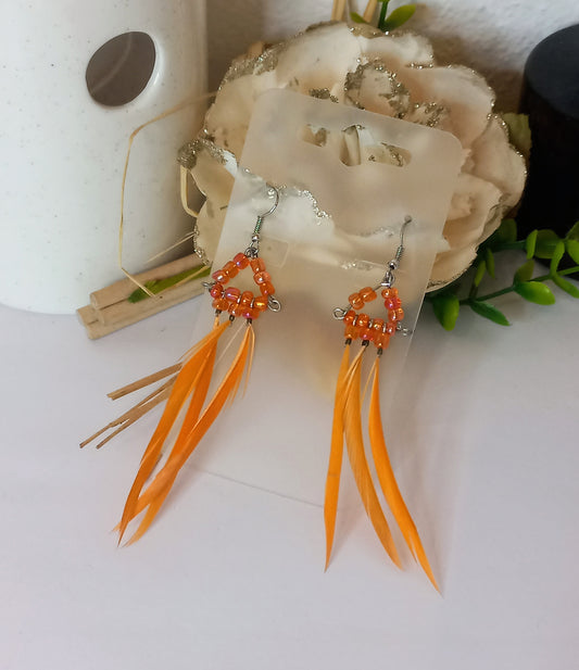 Orange earring