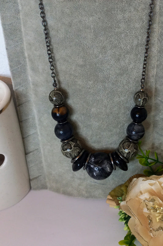 Black ball necklace