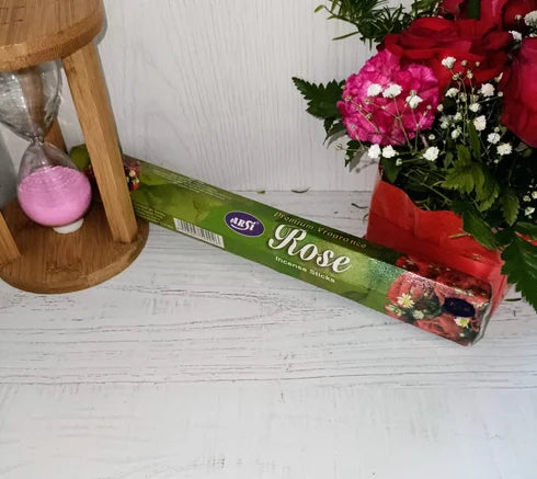 Rose scented incense