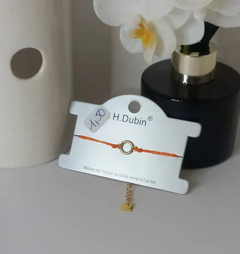 H.Dubin orange adjustable bracelet