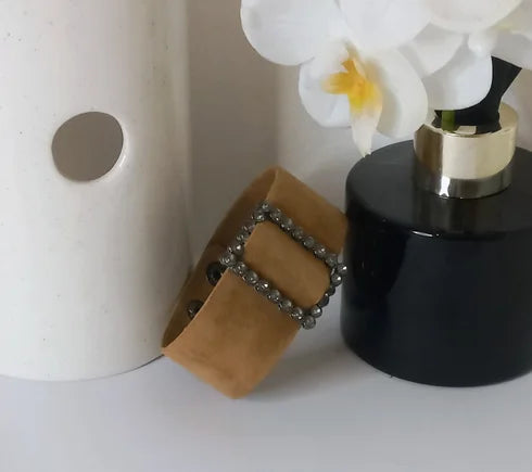 brown suede bracelet