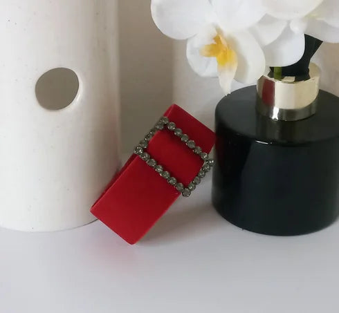 Bracelet en daim rouge BT2424 (Fantaisie)