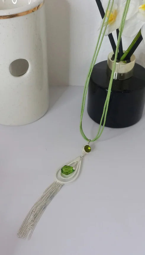 Collier réglable vert