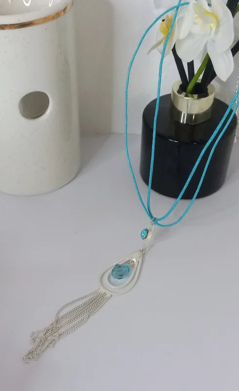 Collier réglable bleu