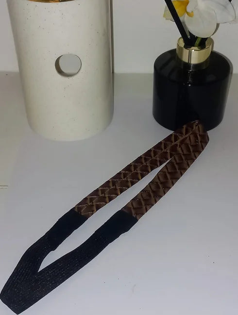 Brown elastic headband B0123