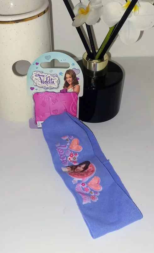 Violetta purple elastic headband