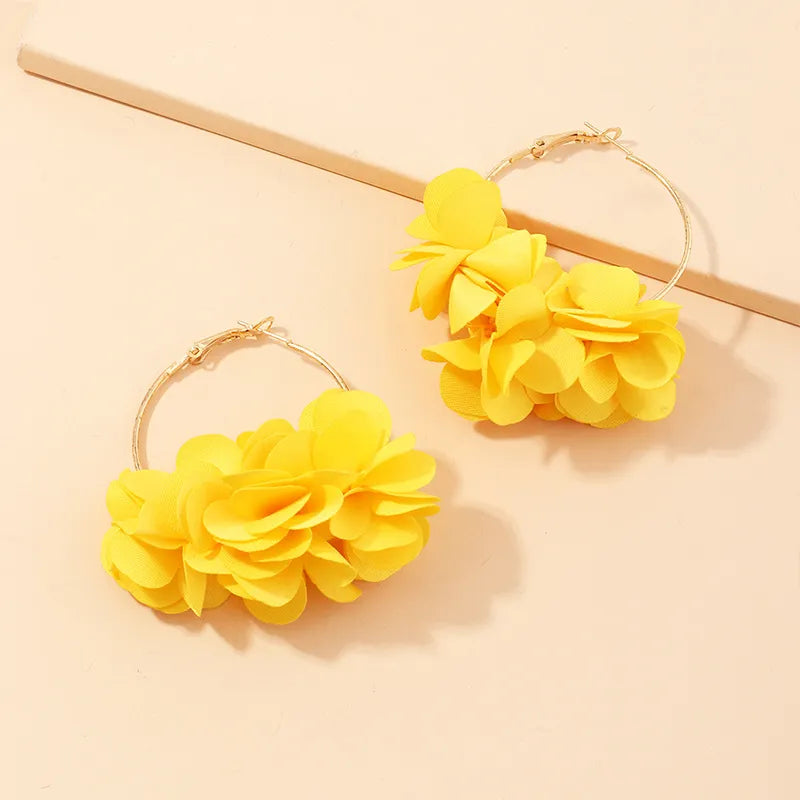 Boucle d'oreille fleur