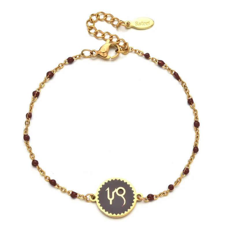 Zodiac sign bracelet