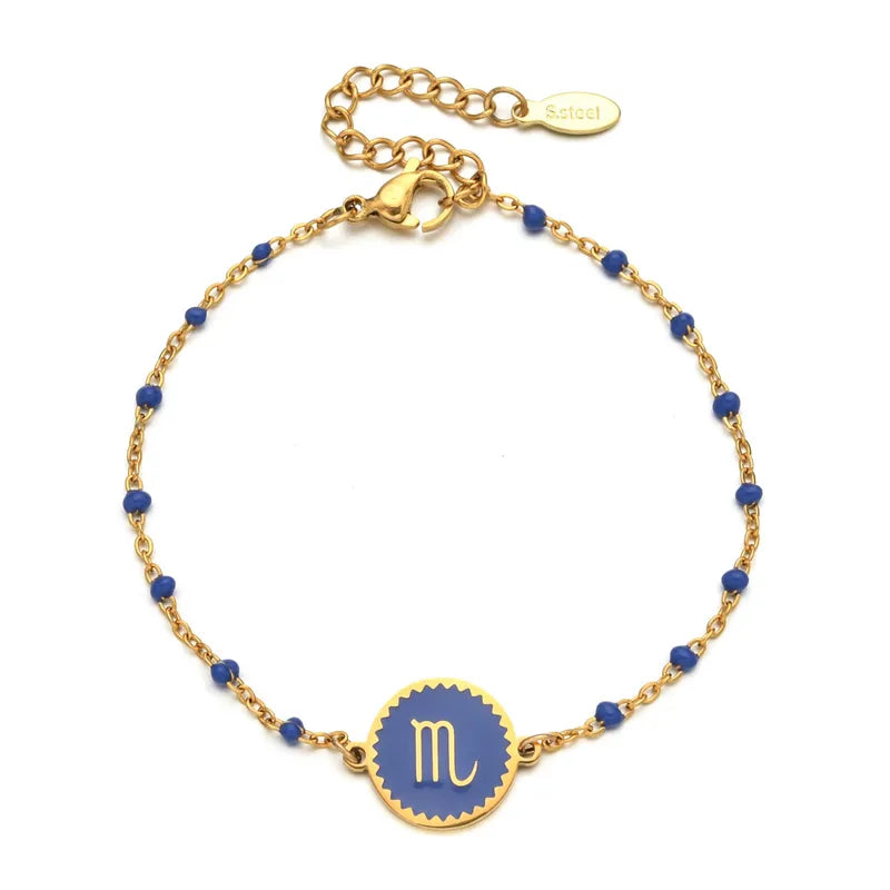 Zodiac sign bracelet