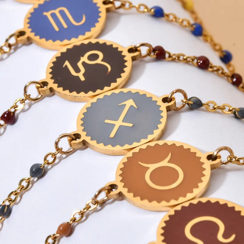 Zodiac sign bracelet