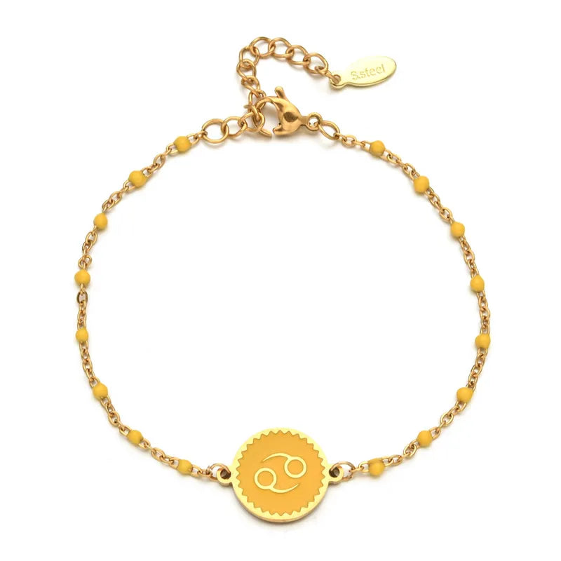 Zodiac sign bracelet