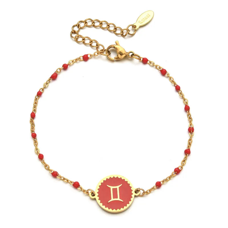 Zodiac sign bracelet