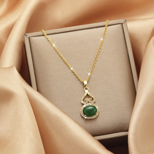 Collier Vert (Acier)