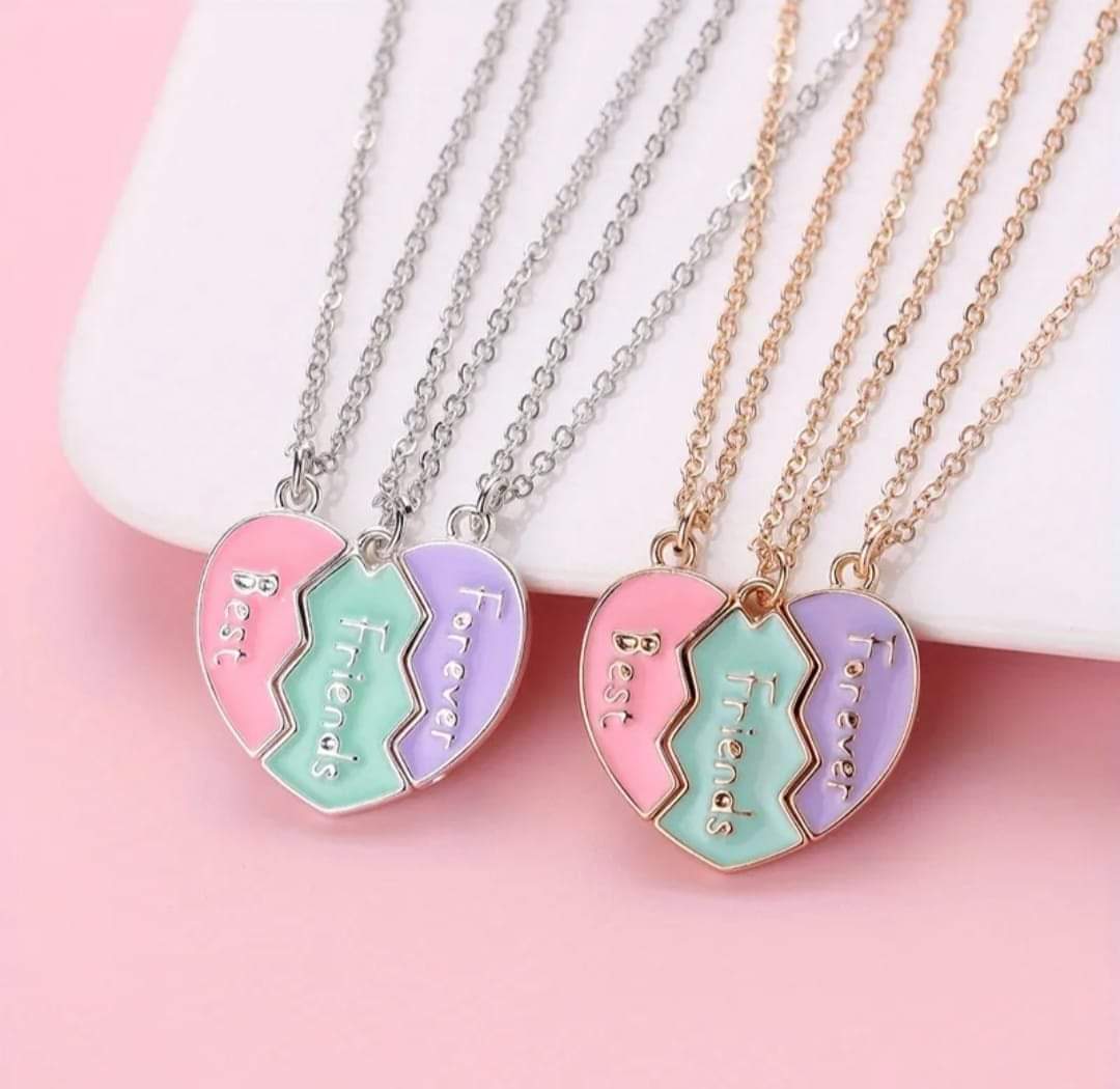 Collier Triple "Best Friend Forever"