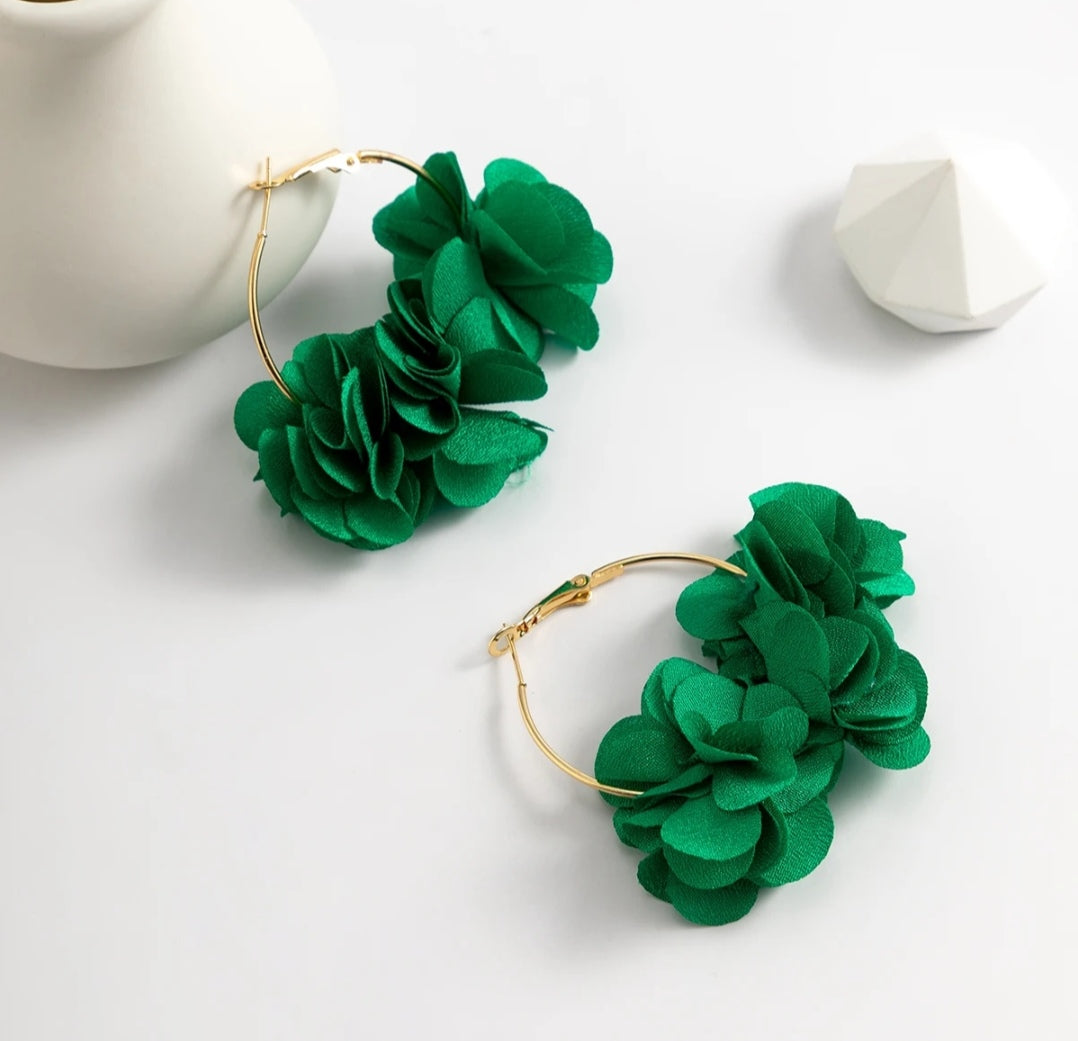 Boucle d'oreille fleur