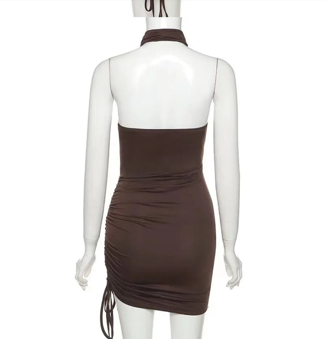 Robe sexy Marron