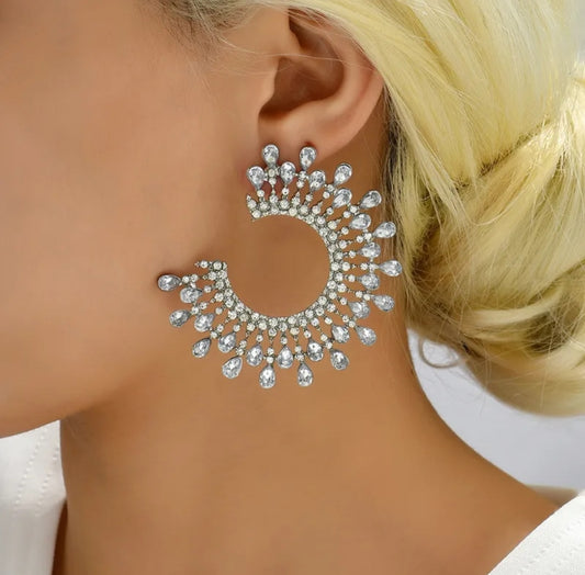 Boucle d'oreille pierre Argent (Fantaisie)