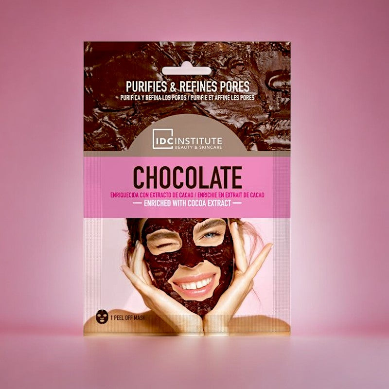 Masque visage au chocolat