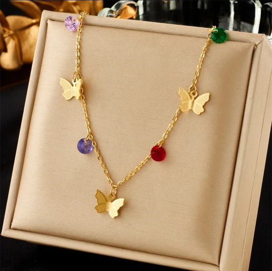 Collier or Papillon (Acier)