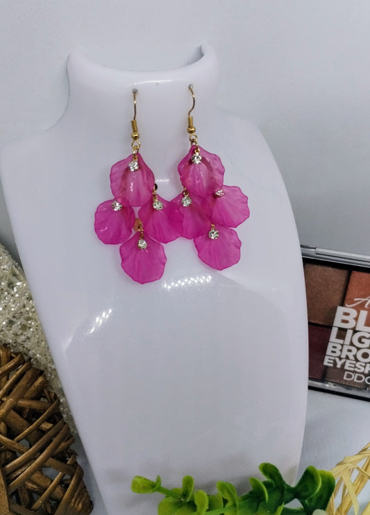 Boucle d'oreille Fuchsia (fantaisie)