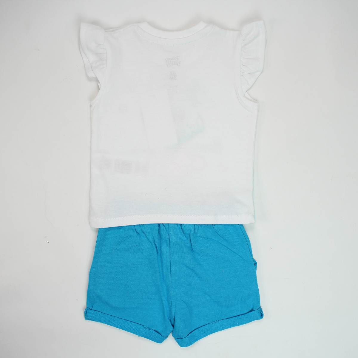 Ensemble short bébé Minnie bleu