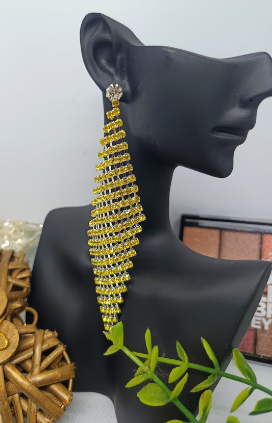 Boucle d'oreille jaune (Fantaisie)